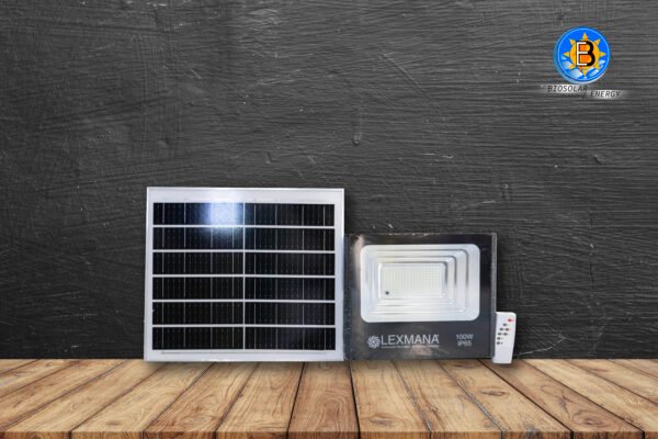 Reflector solar LED 100W luz blanca 1300 lm panel 18W Lexmana