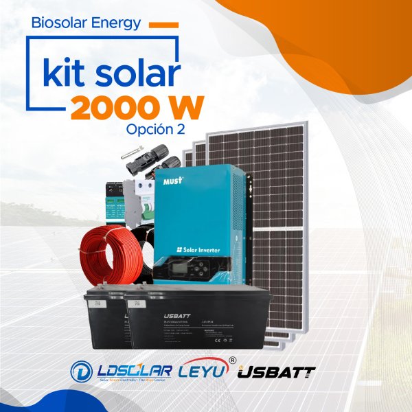 KIT SOLAR 2000W OPCIÓN 2