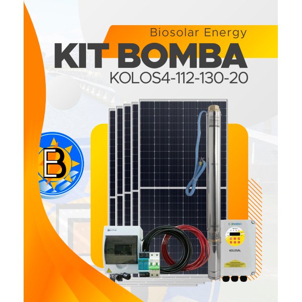 KIT BOMBA SOLAR SUMERGIBLE KOLOS4-112-130-20