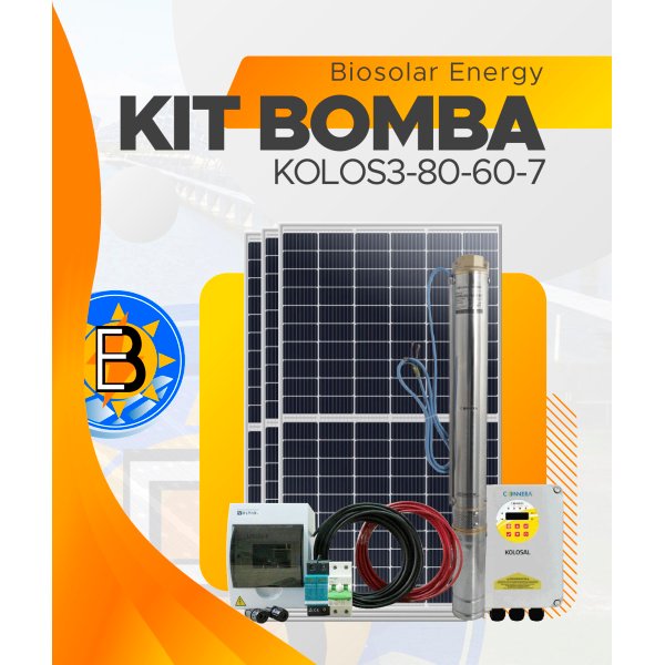 KIT BOMBA SOLAR SUMERGIBLE  KOLOS3-80-60-7