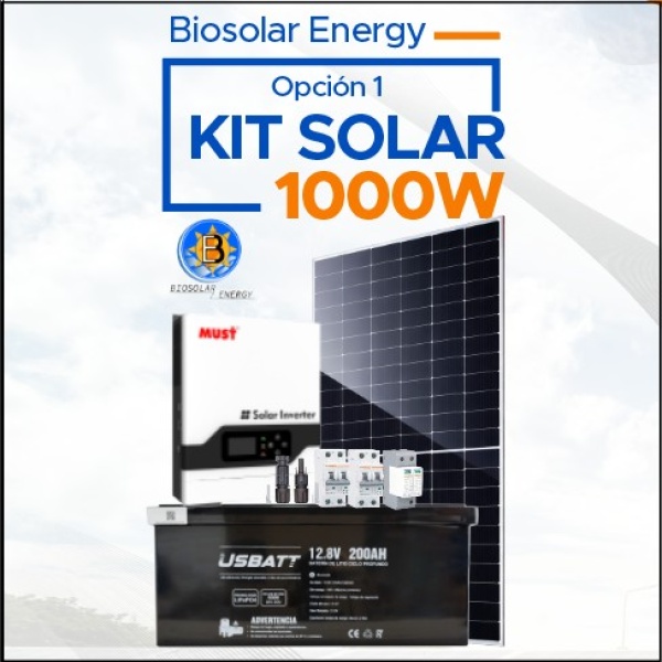 KIT SOLAR 1000W Opción 1 – Biosolar Energy