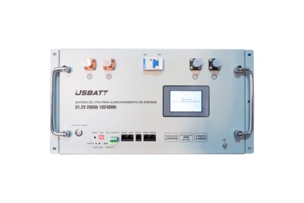 Batería 200AH 51.2V Litio Tipo Rack USBATT